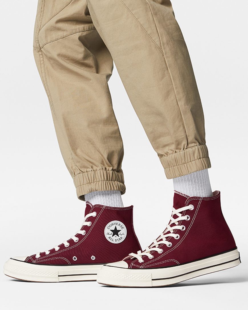 Pánské Boty Vysoké Converse Chuck 70 Seasonal Color Tmavě Vínové Černé | CZ IJGB69